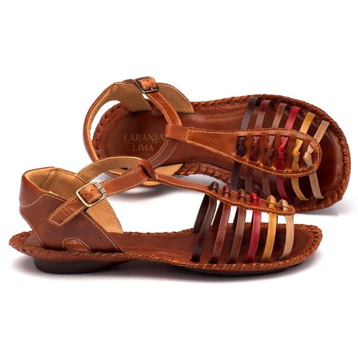 Rasteira Flat em Couro - Codigo - 136015 - laranjalimashoes - Mobile