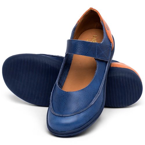 Laranja_Lima_Shoes_Sapatos_Femininos_Flat_Shoes_em_Couro_Azul_-_Codigo_-_137233_2