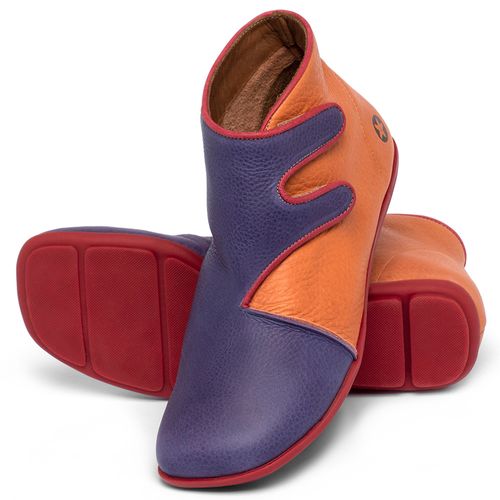 Laranja_Lima_Shoes_Sapatos_Femininos_Flat_Boot_em_Couro_Colorido_-_Codigo_-_9552_2