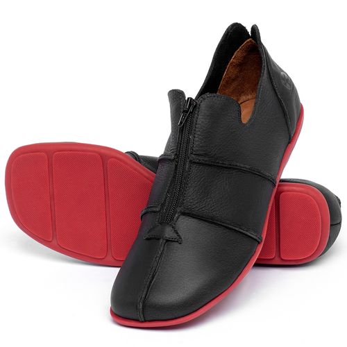Laranja_Lima_Shoes_Sapatos_Femininos_Flat_Boot_em_Couro_Preto_-_Codigo_-_9532_2