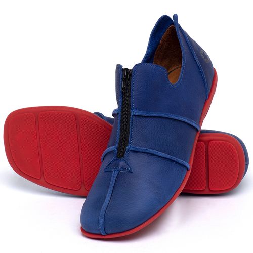 Laranja_Lima_Shoes_Sapatos_Femininos_Flat_Boot_em_Couro_Azul_-_Codigo_-_9532_2