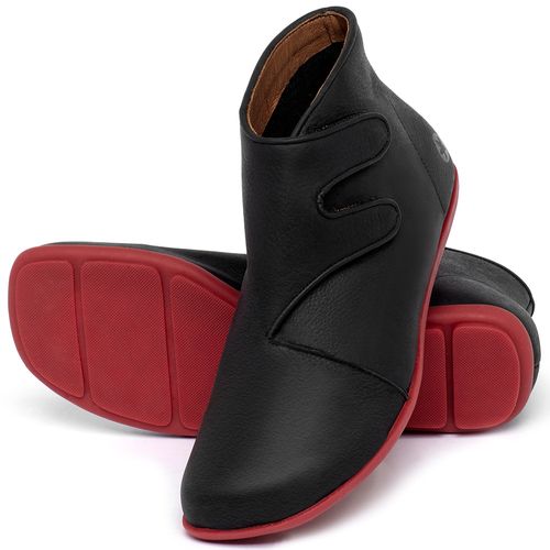 Laranja_Lima_Shoes_Sapatos_Femininos_Flat_Boot_em_Couro_Preto_-_Codigo_-_9552_2