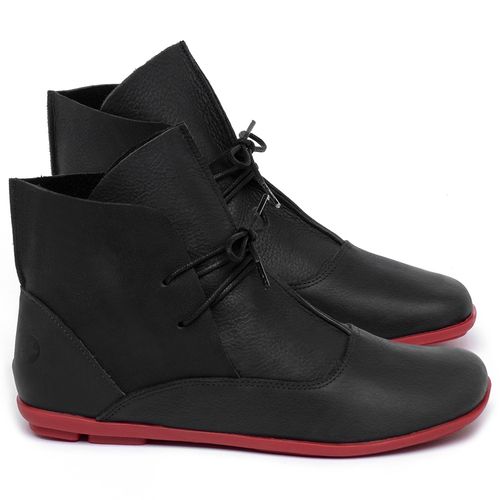 Laranja_Lima_Shoes_Sapatos_Femininos_Flat_Boot_em_Couro_Preto_-_Codigo_-_9549_1