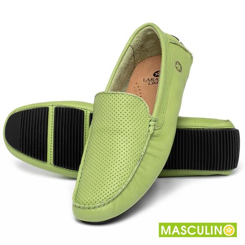 Laranja_Lima_Shoes_Sapatos_Masculinos_Mocassim_em_Couro_Verde_-_Codigo_-_151003_2